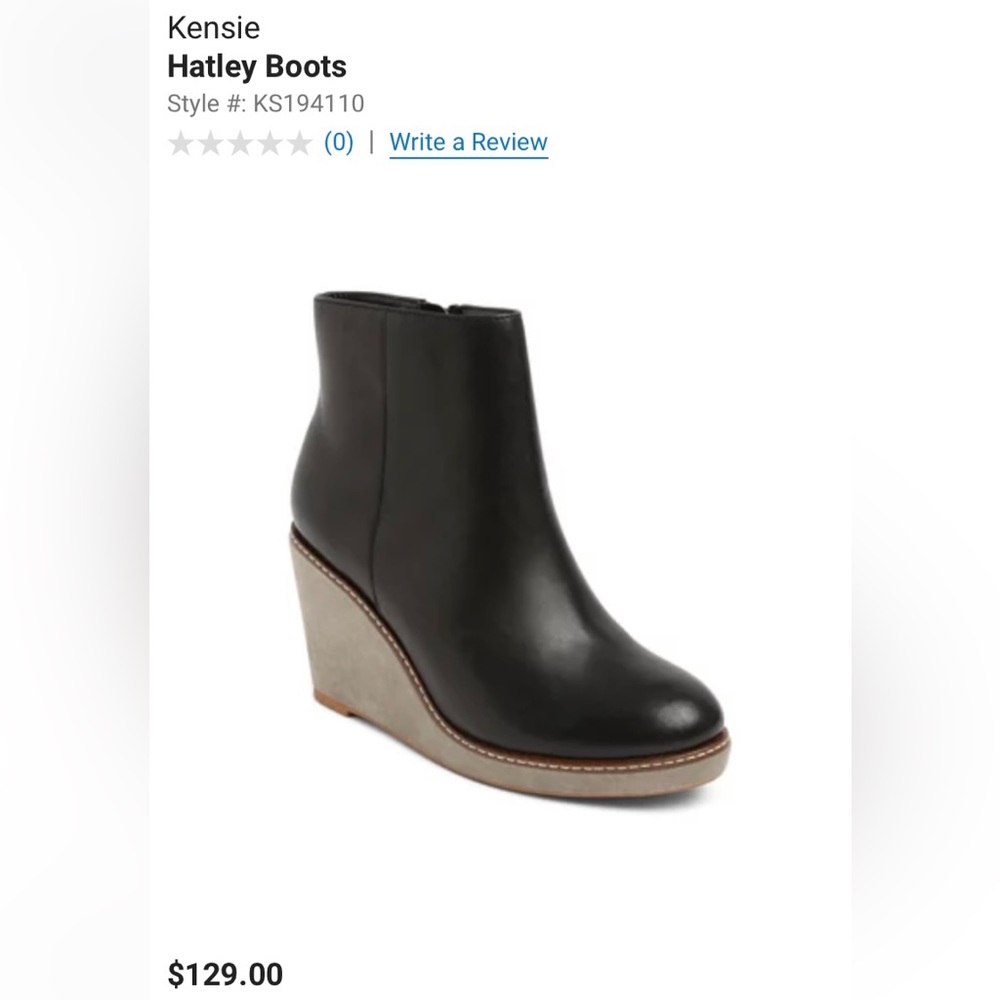 Kensie Hatley Leather Boots- Women’s Size 10-NWOT - Picture 1 of 10